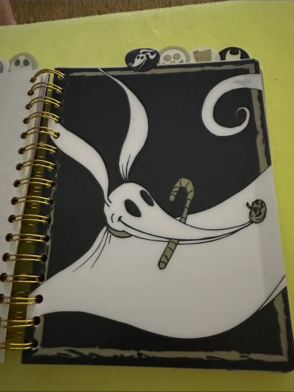 Disney Black & Gold Jack Skellington Spiral Notebook